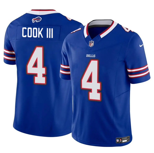 Women's Buffalo Bills #4 James Cook III Blue 2025 F.U.S.E. Vapor Untouchable Limited Stitched Football Jersey(Run Small)